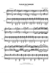 Fugue in F minor (Piano Duet)